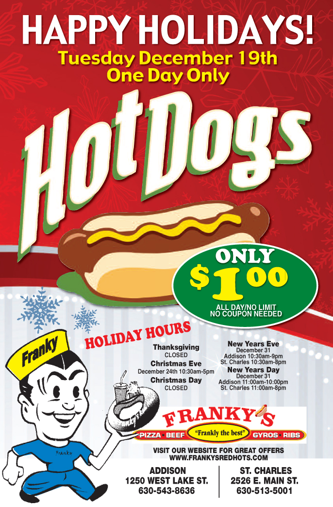 Franky's Red Hots Holiday Catering